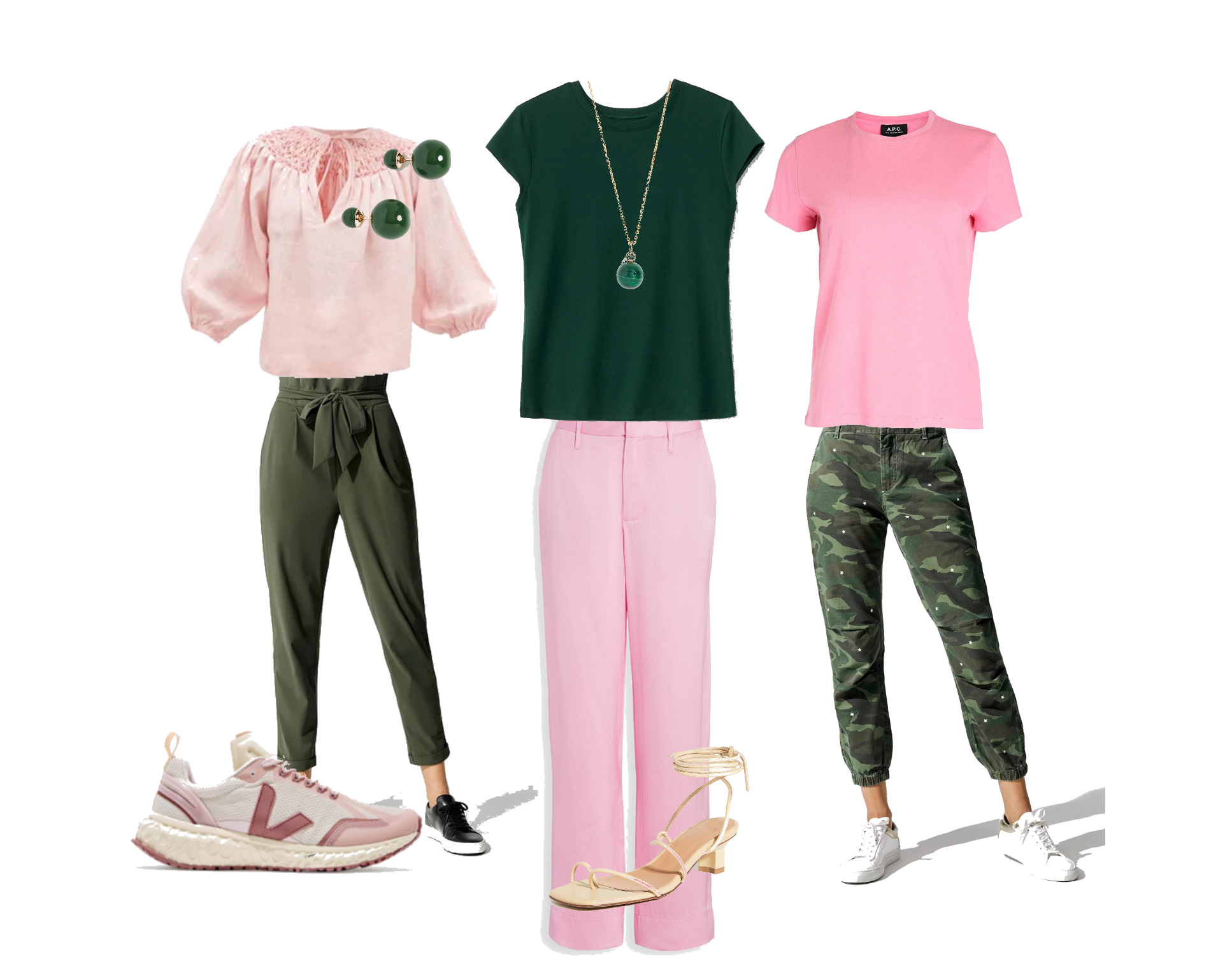 Colours that match with pink online